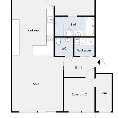 High Standard 2 Soverom 700m Fra Ons Apartment *